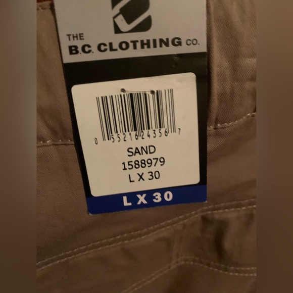 New Men’s BC Clothing Convertible Cargo Pants - Picture 5 of 5